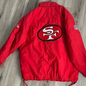 Vintage Apex One NFL Authentic Proline San Francisco 49ers Jacket Coat Size XL